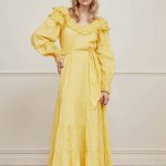 Fabienne Chapot Josie maxi jurk geel