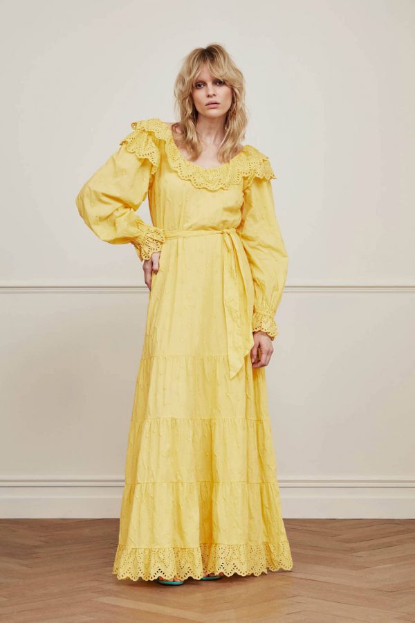 Fabienne Chapot Josie maxi jurk geel