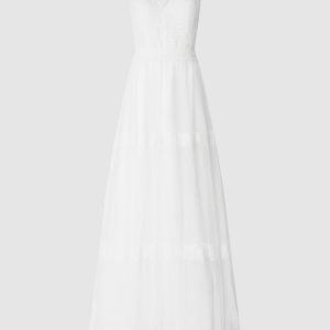Luxuar bruidsjurk in boho-look gebroken wit