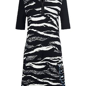 Marc Cain jurk zebradessin zwart / wit