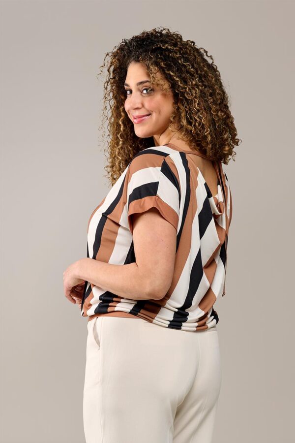 Mart Visser Benza print maxi top zwart / creme