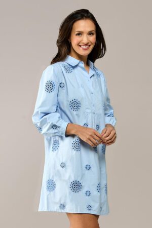 Caroline Tensen Manchester Tuniek Licht Blauw