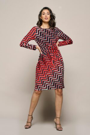 Mart visser Eloise print jurk rood / zwart