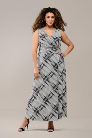 Mart Visser Reggy print maxi jurk zwart / creme