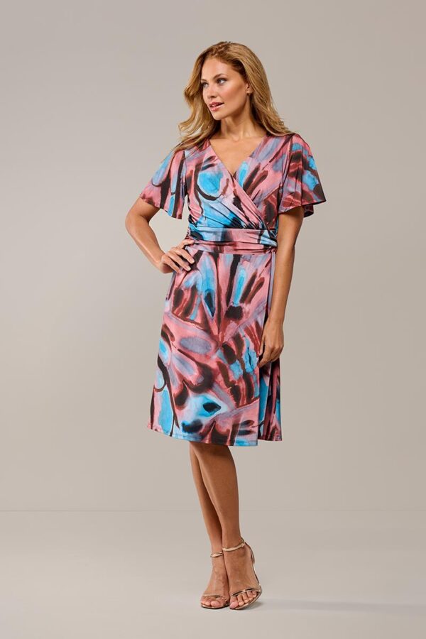 Mart Visser Regina Print Jurk Blauw / Roze
