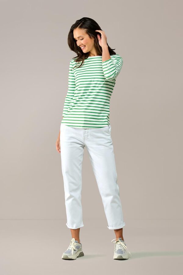 Mart Visser Caroline Tensen Oxford Streep Top Wit / Groen