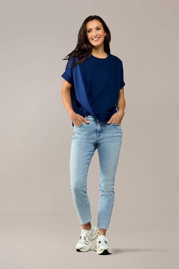 Mart Visser Caroline Tensen Selby top blauw