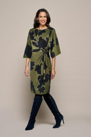 Mart Visser Milan Print Jurk Zwart / Groen