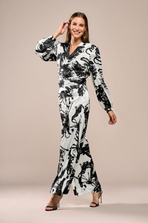 Mart Visser Carly print blouse zwart / wit