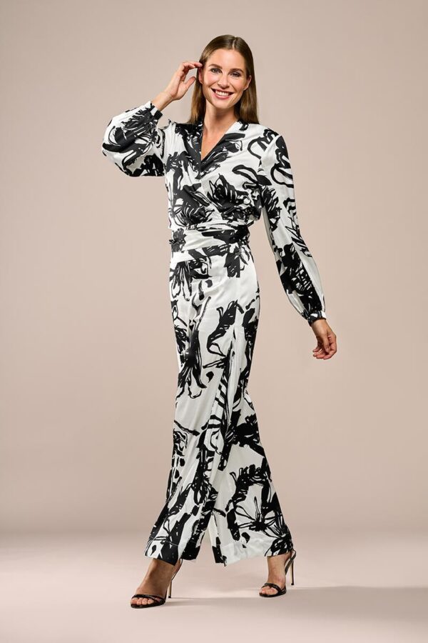 Mart Visser Carly print blouse zwart / wit
