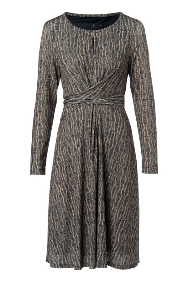 Mart Visser Maddie Print Jurk Zwart / Taupe