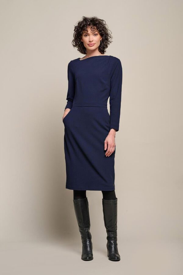 Mart Visser Novelle jurk blauw